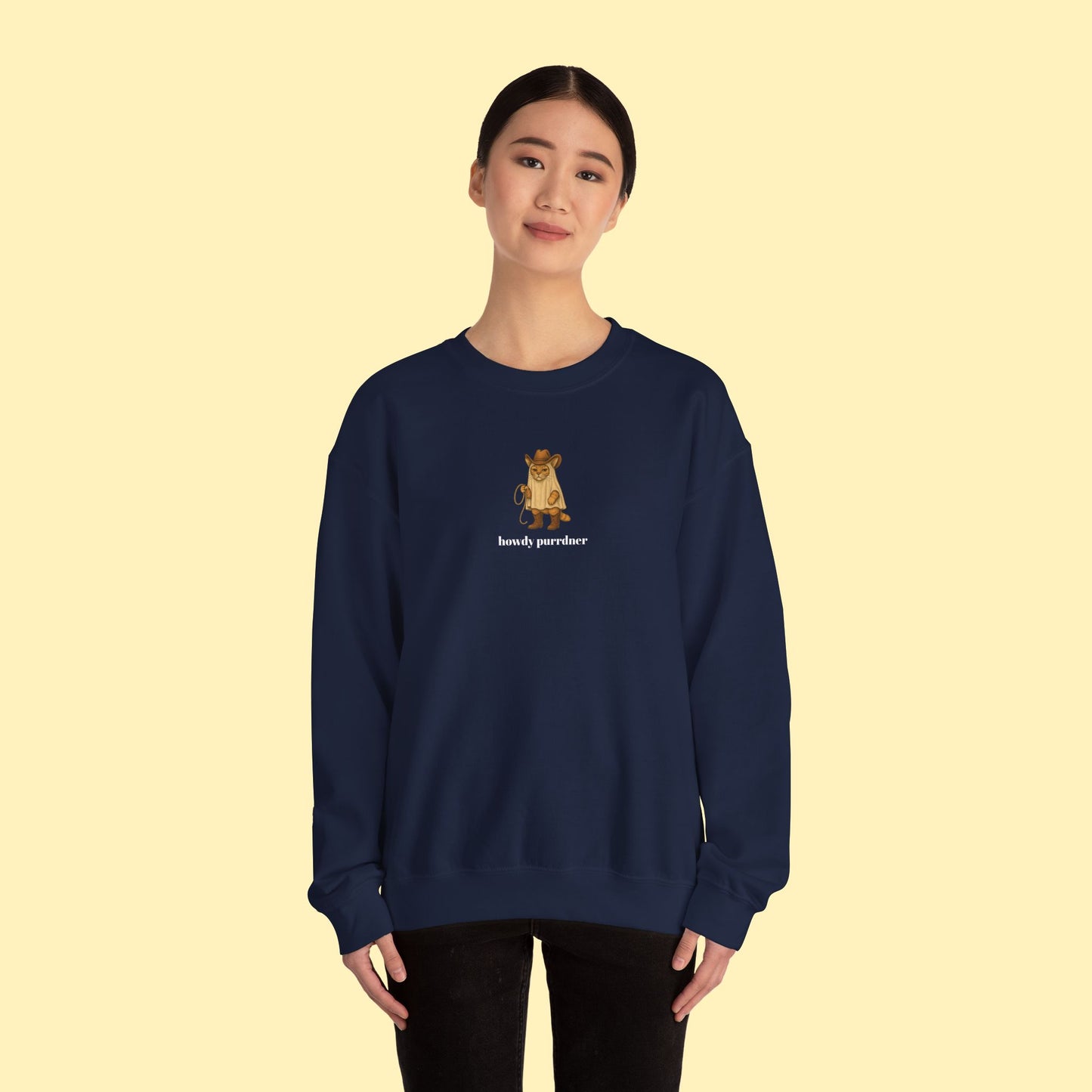 Howdy Purrdner Crewneck